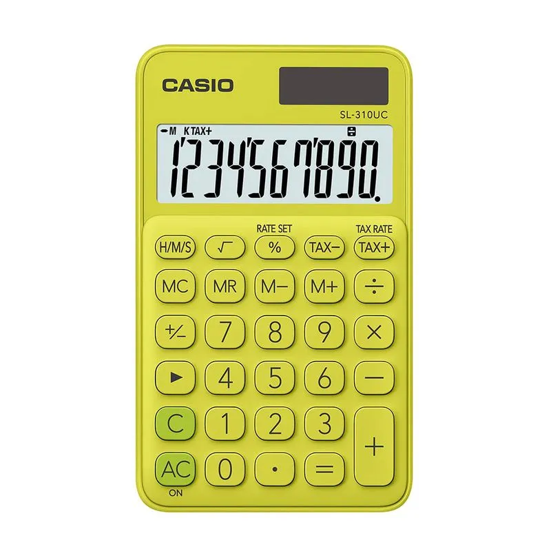 Calculadora Portátil Casio C/ Visor Amplo 10 Dígitos E Alimentação Dupla
