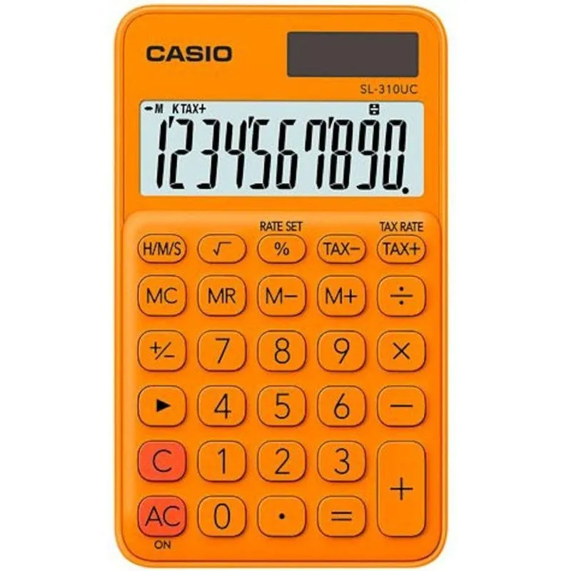 Calculadora De Bolso 10 Digitos Laranja - Sl-310uc-rg