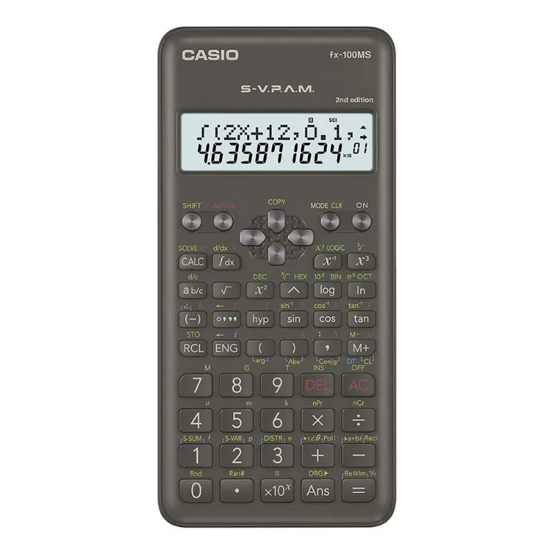 Calculadora Cientifica Casio Fx 100ms 2nd Edition Preto