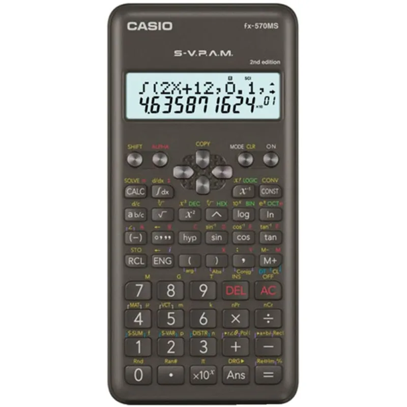 Calculadora Cientifica Casio Fx 570ms 2nd Gen Preto