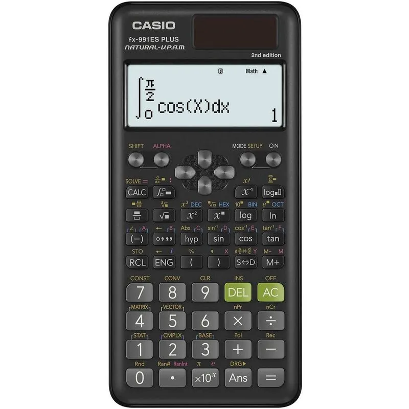 Casio fx-991ES Plus 2 Calculadora Científica com 417 Funções e Display, Natural