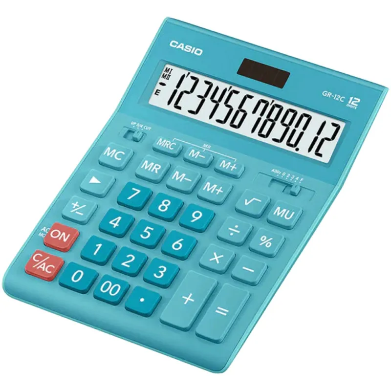 Calculadora Casio Gr 12c Lb (12 Digitos) Azul Claro