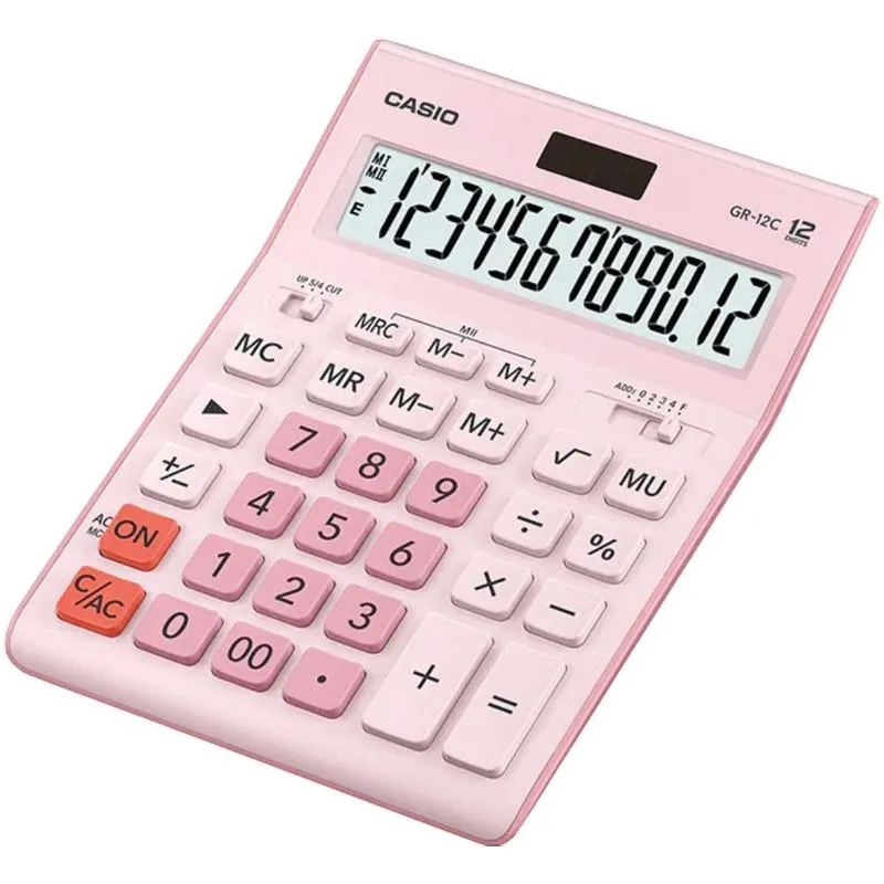 Calculadora Casio Gr 12c Pk (12 Digitos) Rosa