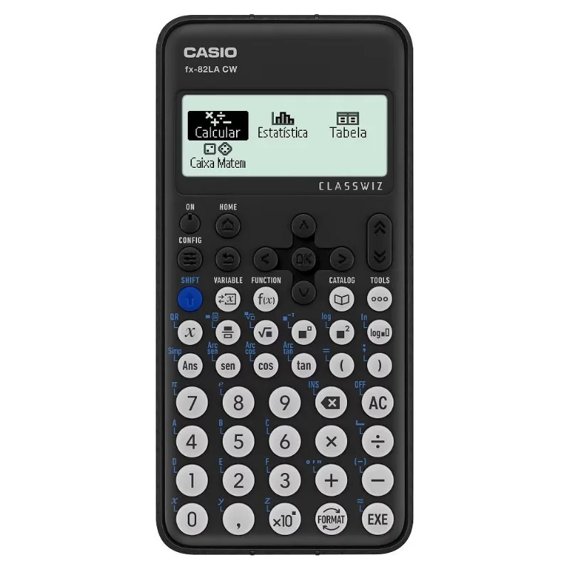 Calculadora Científica Classwiz Preta 300 Funções Fx-82lacw-w-dt Casio Casio