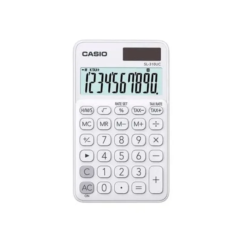 Calculadora de Bolso 10 Dígitos Branca SL 310UC CASIO