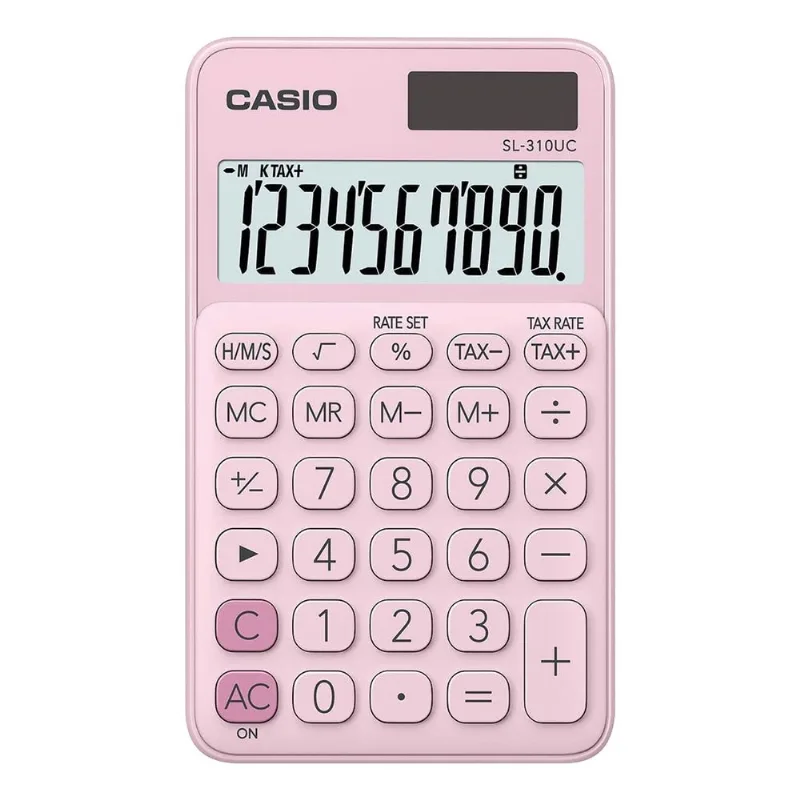 Calculadora de Bolso 10 Digitos Rosa Casio 1