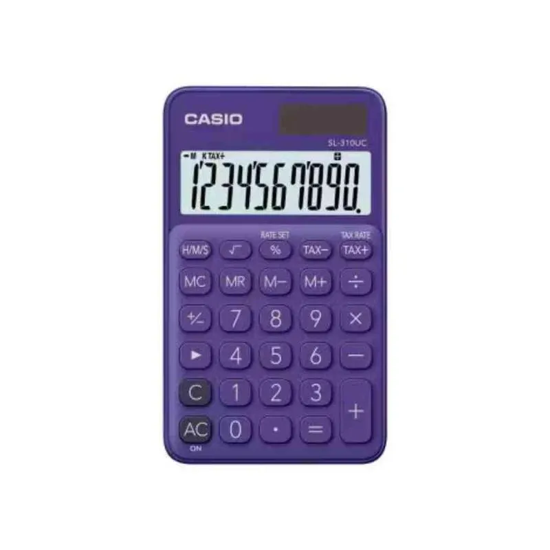 Calculadora Portátil Casio Roxo Sl-310uc-pl-w-dc