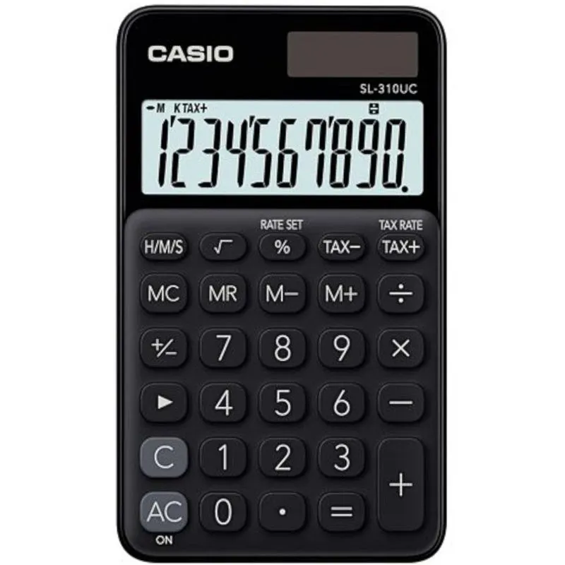 Calculadora De Bolso 10 Digitos Preta - Sl-310uc-bk