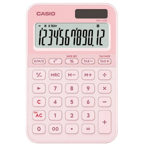カシオ計算機 カラフル電卓12桁 Lピンク MW-C20D-LP-N 4549526621079