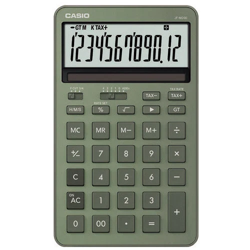 カシオ計算機 スタイリッシュ電卓 グリーン JF-M200-GN-N 4549526621369