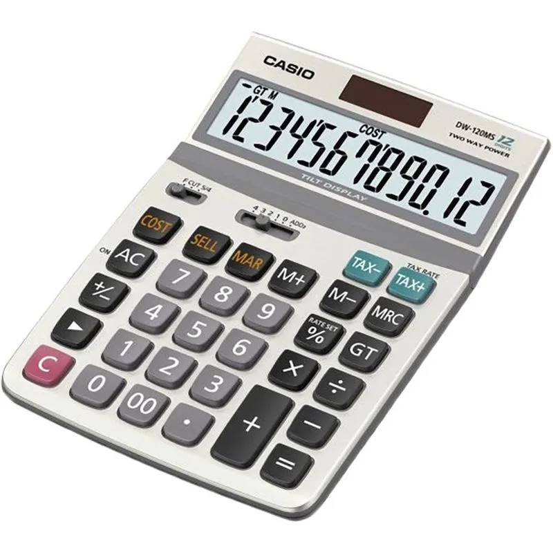 Calculadora Casio Dw-120ms (12 Digitos) - Cinza