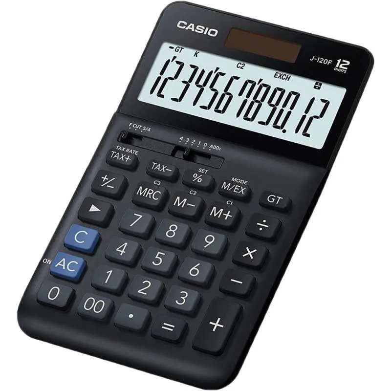 Calculadora Casio J 120f (12 Digitos) Preto
