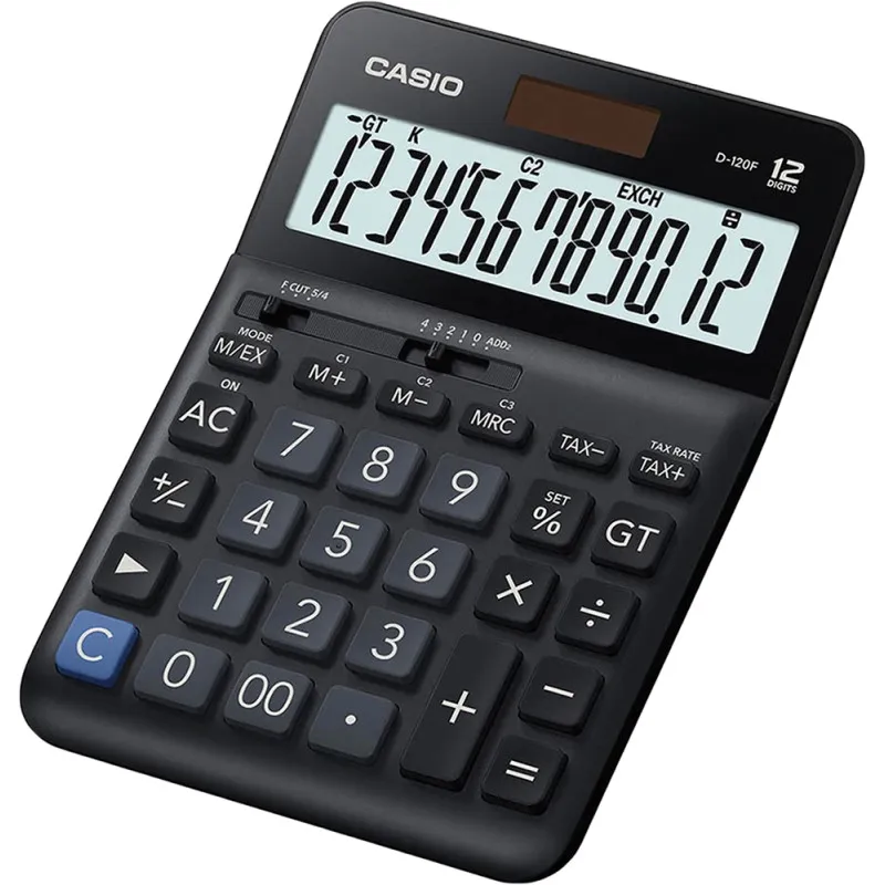 Calculadora Casio D 120f (12 Digitos) Preto