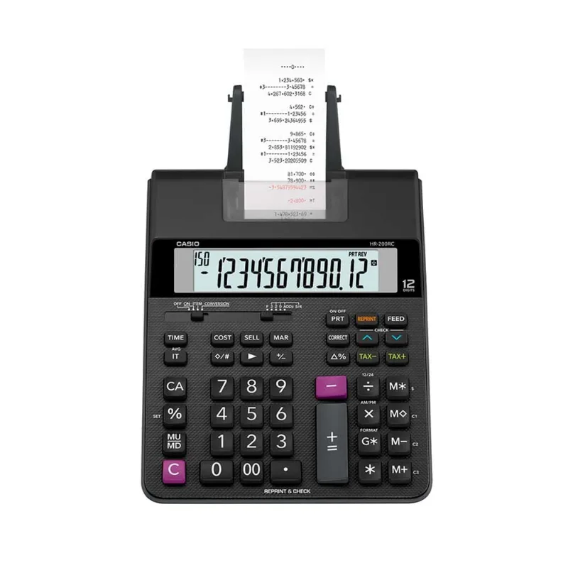 Calculadora con Impresora | Casio | HR-200RC Calculadora Casio Hr-200RC