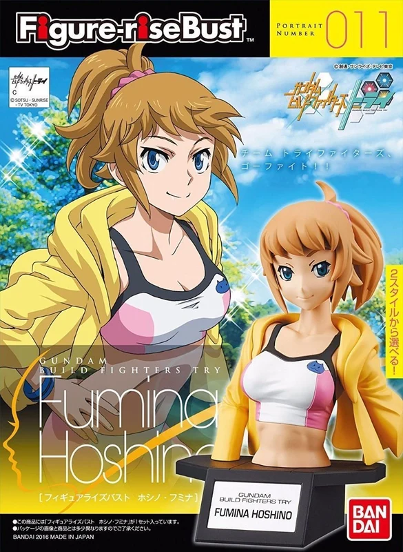 Figure-rise Bust FUMINA HOSHINO Model Kit BANDAI Gundam Build Fighters NEW Japan