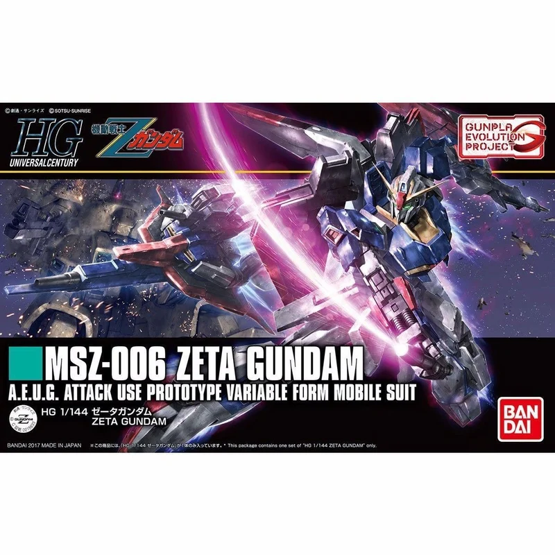 BANDAI GUNPLA EVOLUTION PROJECT HGUC 1/144 MSZ-006 ZETA GUNDAM Model Kit NEW F/S