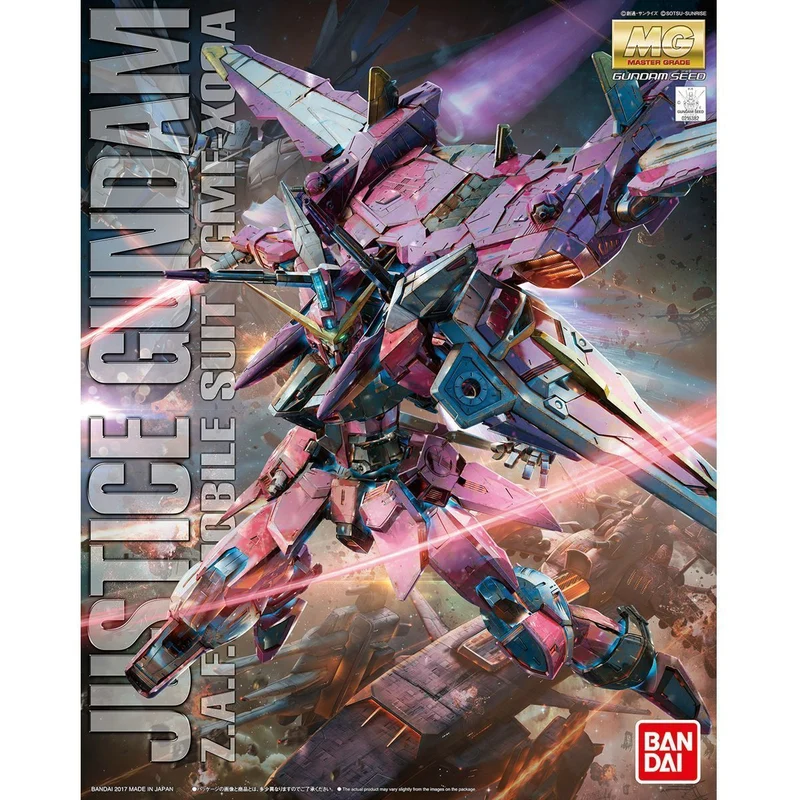 BANDAI MG 1/100 ZGMF-X09A JUSTICE GUNDAM Model Kit Gundam SEED NEW from Japan