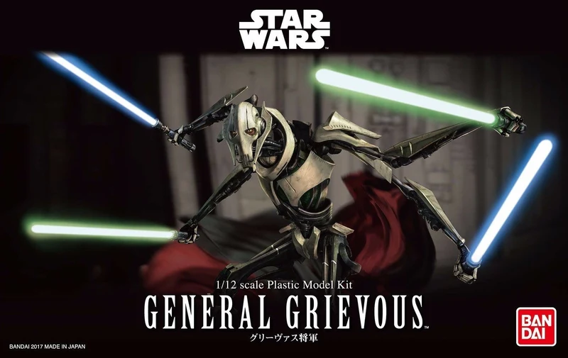 BANDAI STAR WARS Ep3 1/12 GENERAL GRIEVOUS Plastic Model Kit NEW from Japan F/S