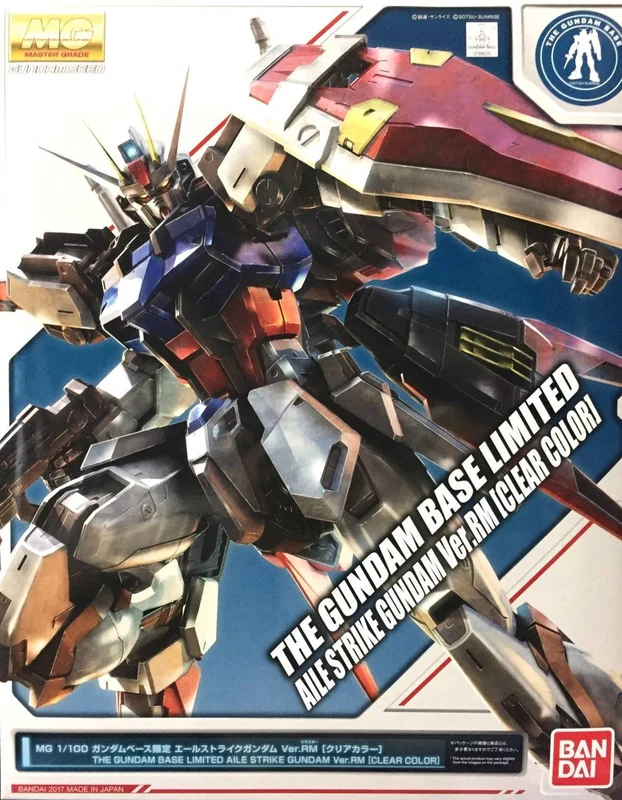 MG 1/100 AILE Strike Gundam Ver.RM Clear Color Gundam BASE Limited Kit A12 NEW