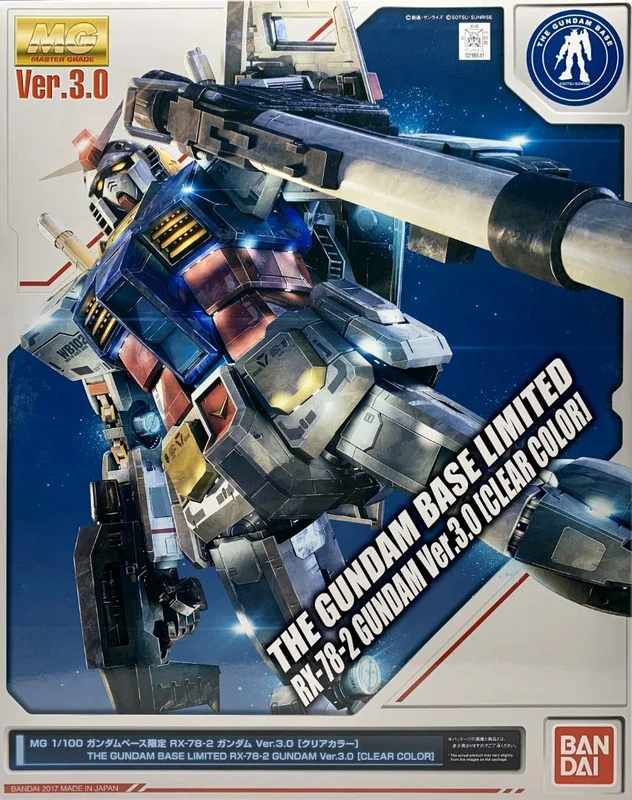 MG 1/100 Gundam Base Limited RX-78-2 Gundam Ver.3.0 [Clear Color] Model Kit NEW