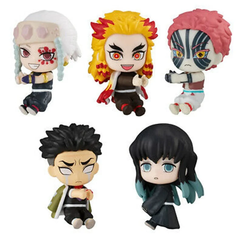 BANDAI Hugcot 3 Demon Slayer: Kimetsu no Yaiba Set of 5 Gashapon toys VE623090