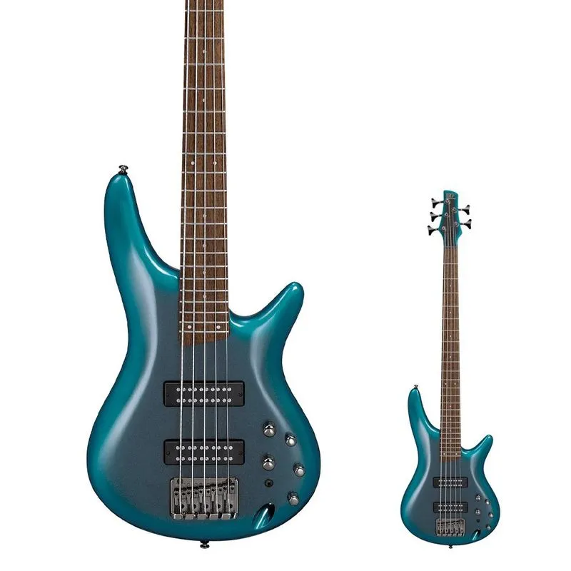 Baixo 5 Cordas Ibanez SR305E cub Cerulean Aura Burst