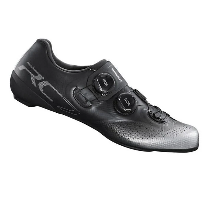 Shimano RC702 Road Cycling Shoes Wide Fit Black Shoes - 48