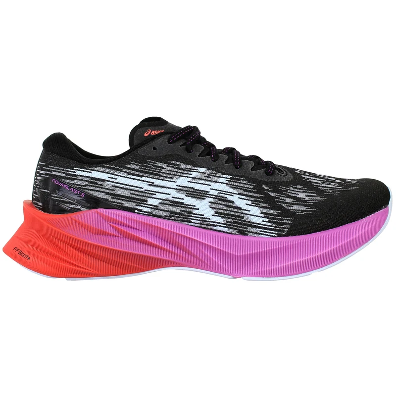 Asics Novablast 3 Womens Black Running Shoes 6