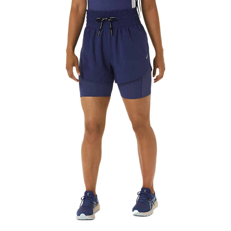 Asics Shorts Nagino 4In Run Donna Blu XS