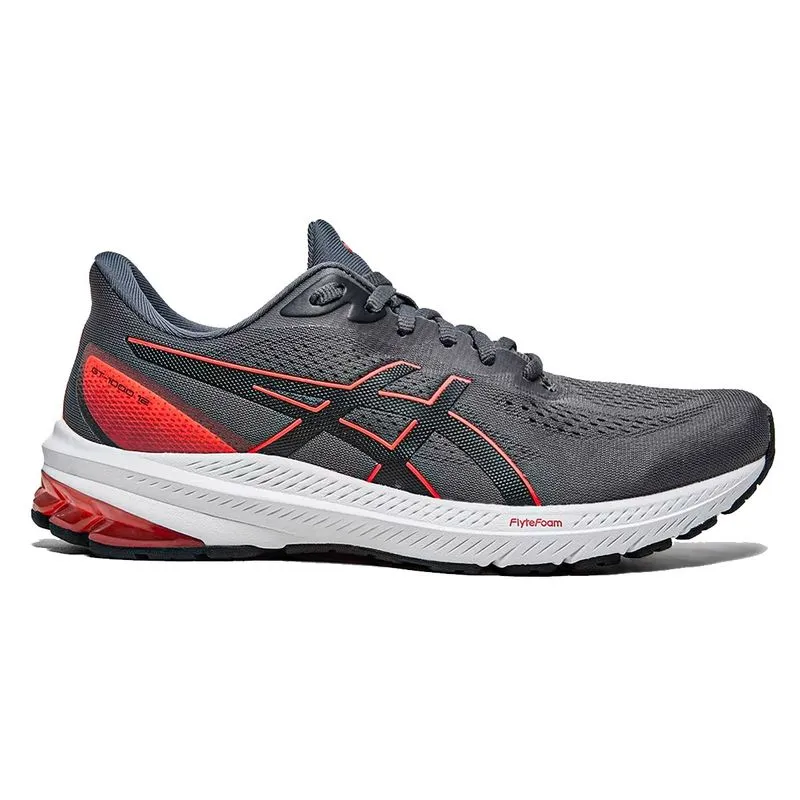 Tênis Asics GT 1000 12 - Masculino - Cinza-Vermelho 39 / Cinza-Vermelho
