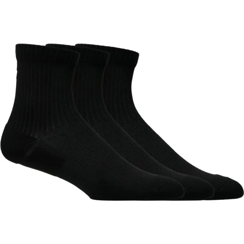 Meia ASICS Practice Quarter 3 Pack - Unissex - Preto - tam: G