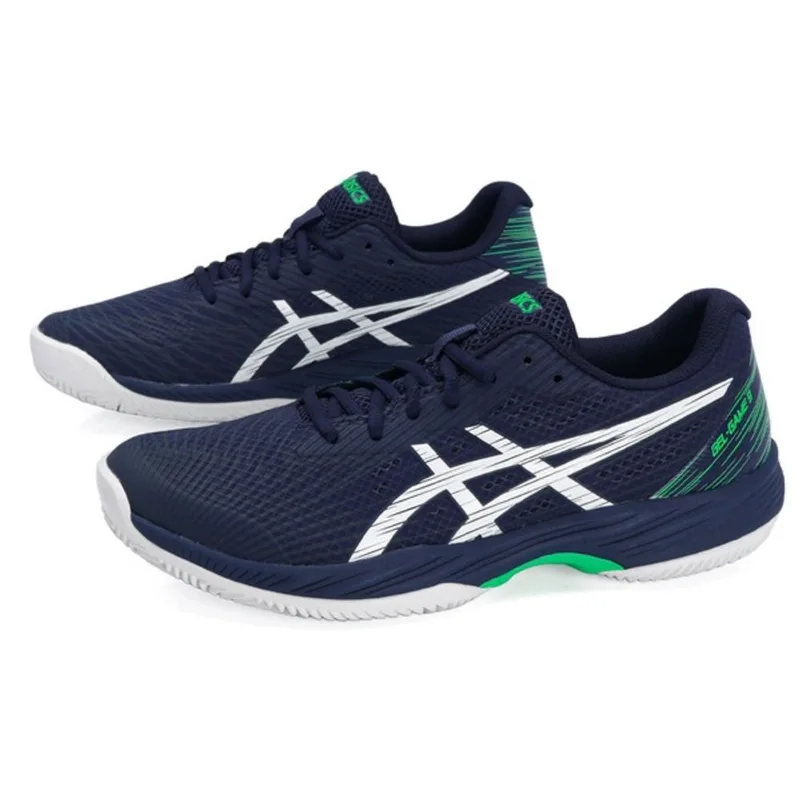 Tênis Asics Gel Game 9 Clay Masculino Marinho Branco e Verde