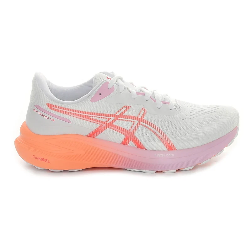 Scarpa da Running Donna Asics Gt-1000 13 Bianco Rosa 39 1/2