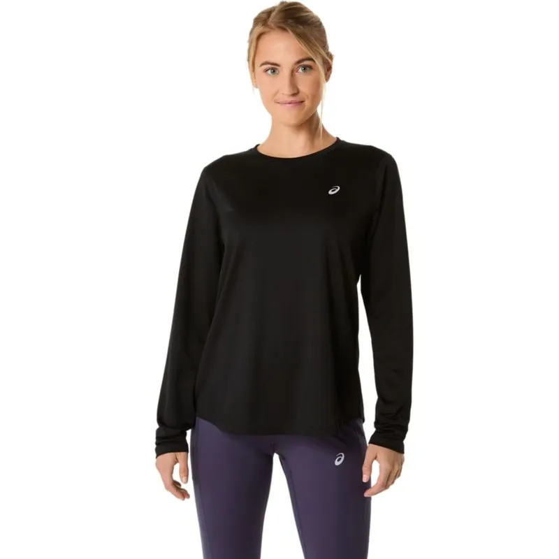 Camiseta ASICS Manga Longa Silver - Feminino - Preto M