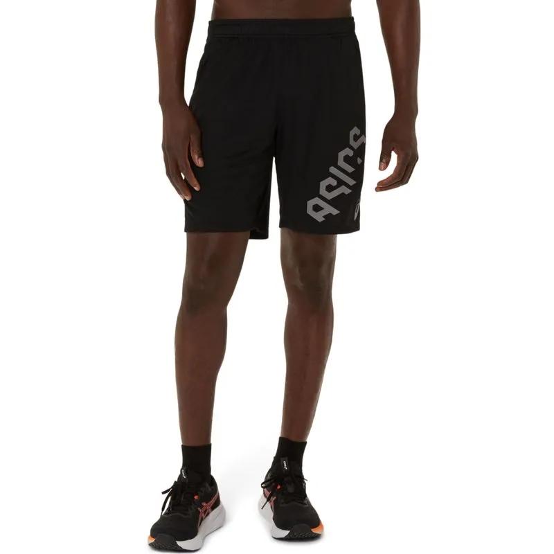 Shorts ASICS Hex Graphic Knit 9In - Masculino - Preto - tam: 3G
