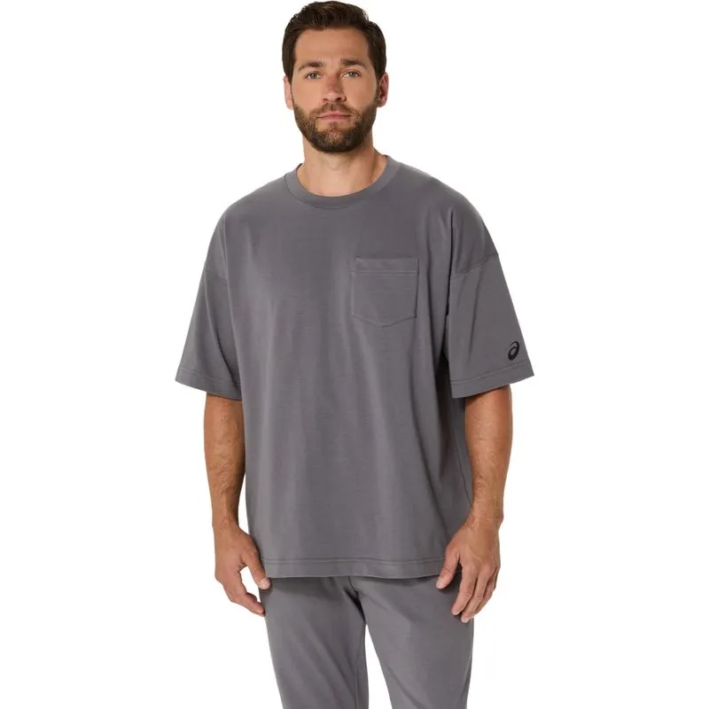 Camiseta ASICS Heavy Weight Relaxed Pocket - Masculino - Cinza - tam: M