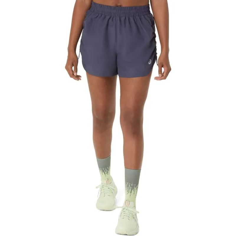 Shorts ASICS Nagino Run Adjustable 4In - Feminino - Azul/Verde - tam: 3G