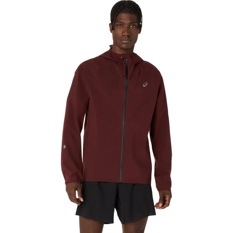 Jaqueta ASICS Impermeável Metarun - Masculino - Marrom - tam: M