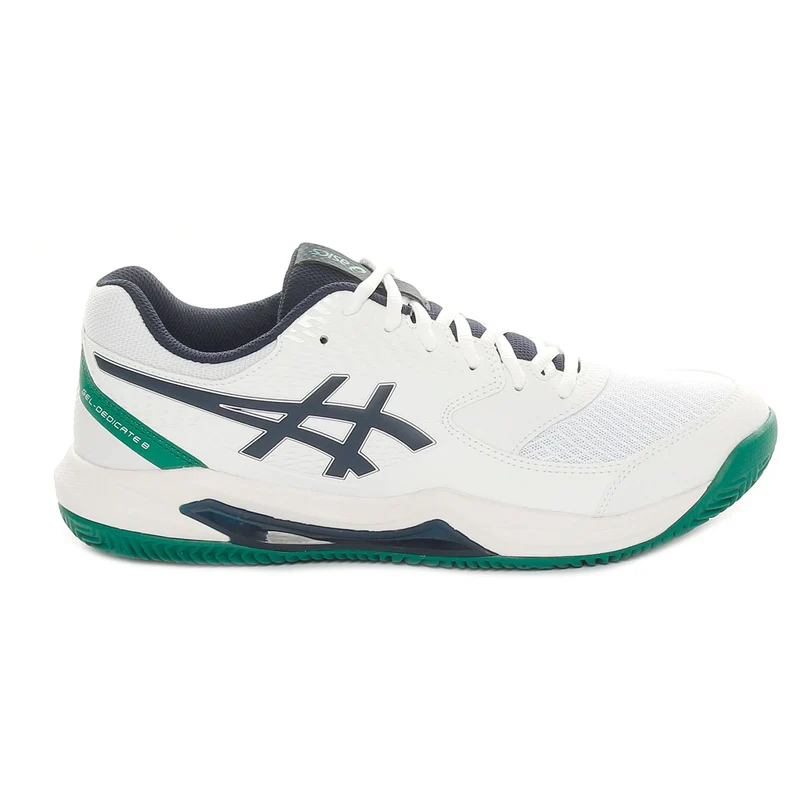Scarpa da Tennis Uomo Asics Gel-Dedicate 8 Clay Bianco Blu 42