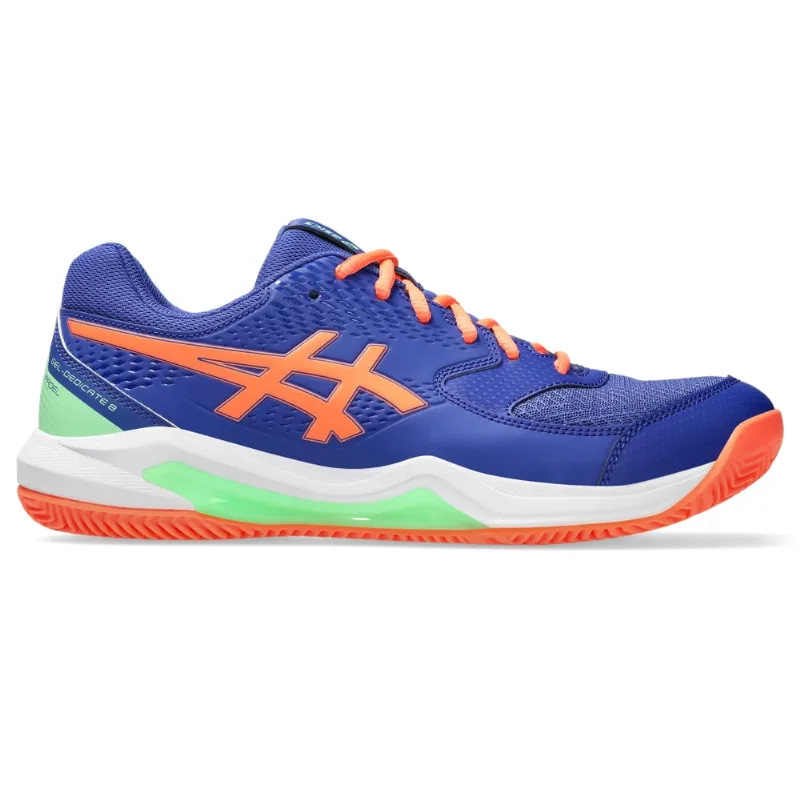 Tênis ASICS Gel-Dedicate 8 Padel - Masculino - Azul/Laranja - tam: 40