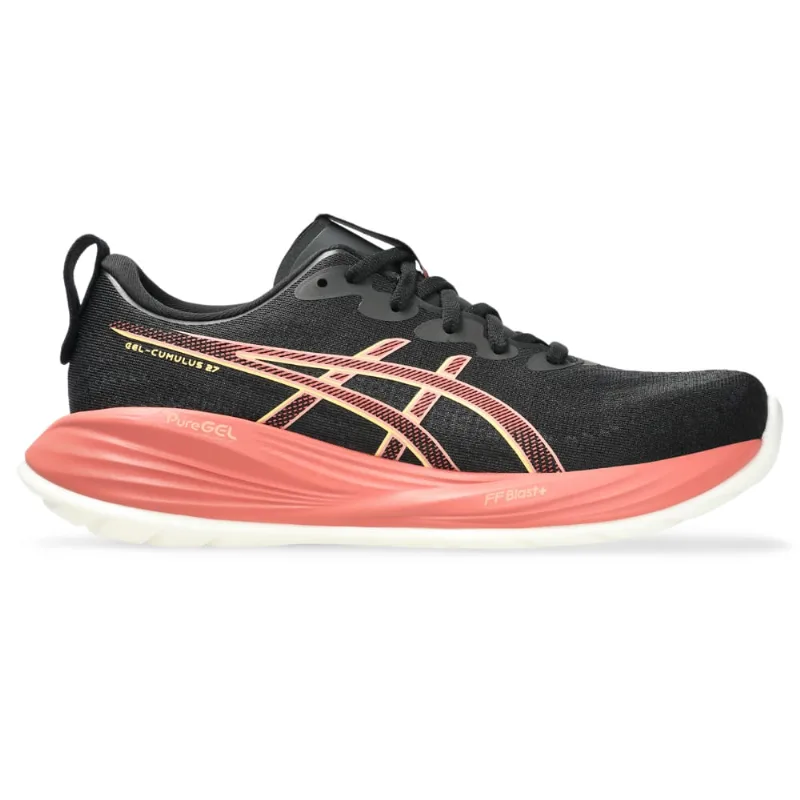 Tênis ASICS GEL-Cumulus 27 - Feminino - Preto/Laranja - tam: 40.5