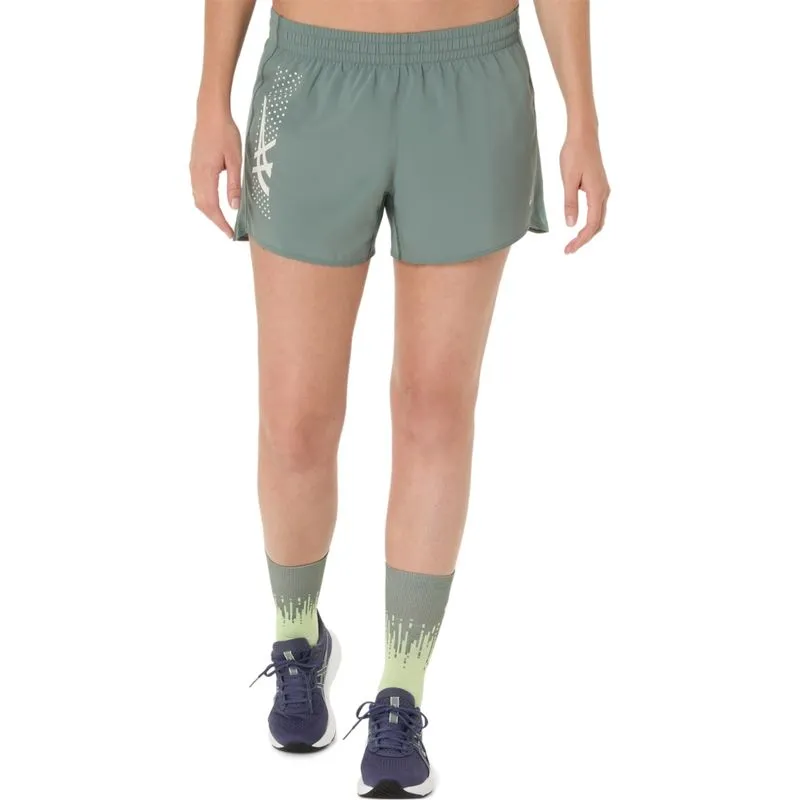 Shorts ASICS Icon 4In - Feminino - Verde - tam: M