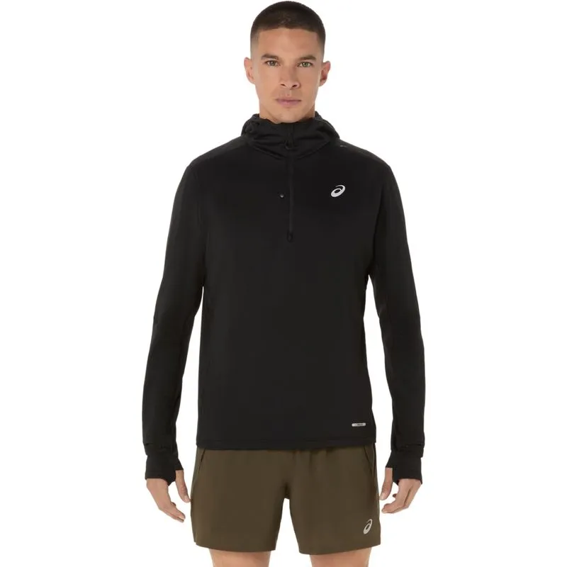 Blusão ASICS Road Winter Hoodie - Masculino - Preto - tam: P