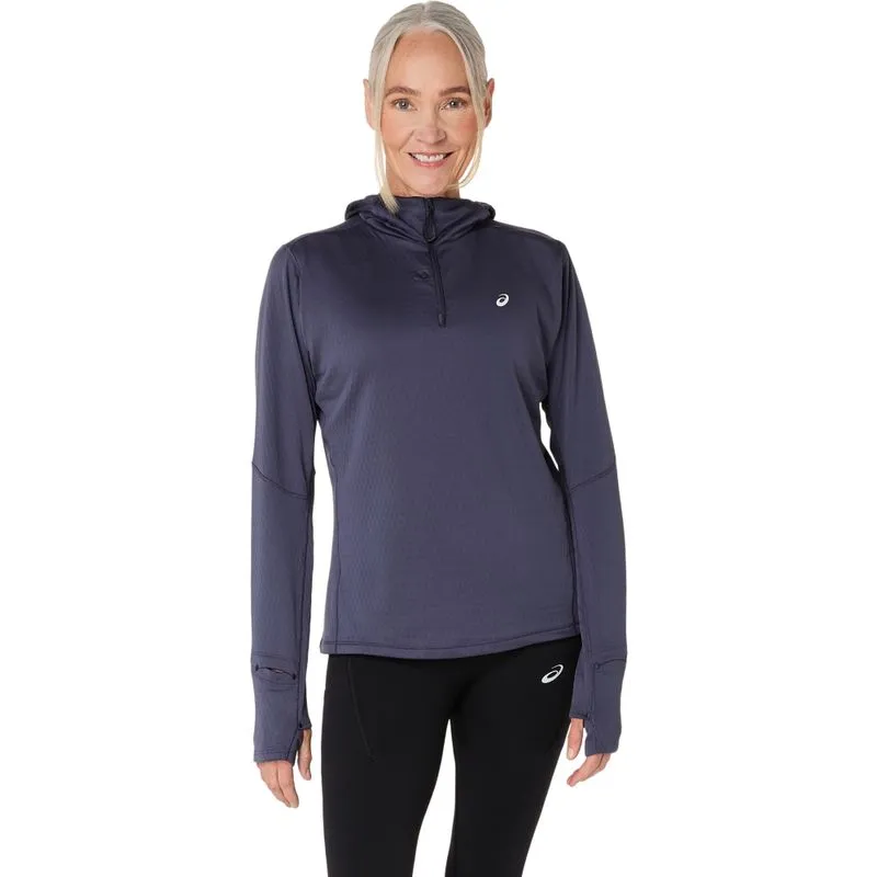 Camiseta ASICS Manga Longa Road Winter - Feminino - Azul - tam: GG