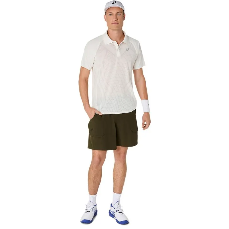 Polo Masculina Asics Match Actibreeze Polo-Shirt - Crema - L
