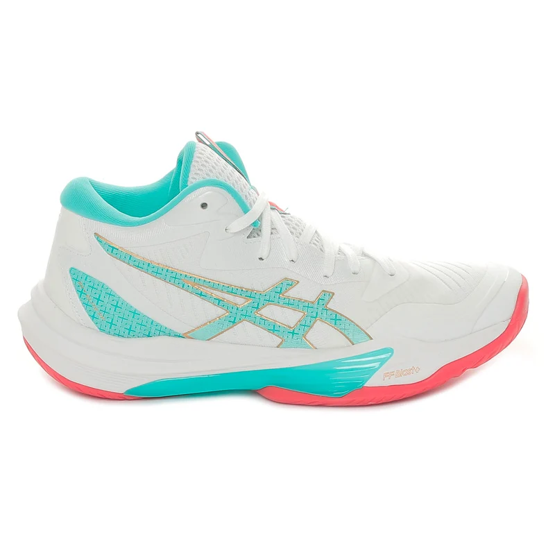 Scarpa da Pallavolo Donna Asics Sky Elite FF MT 3 Bianco Azzurro 40