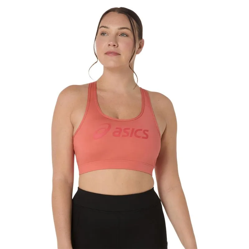 Top Essential Asics Logo Padded Bra - Femenino - Rosado - talla: XL