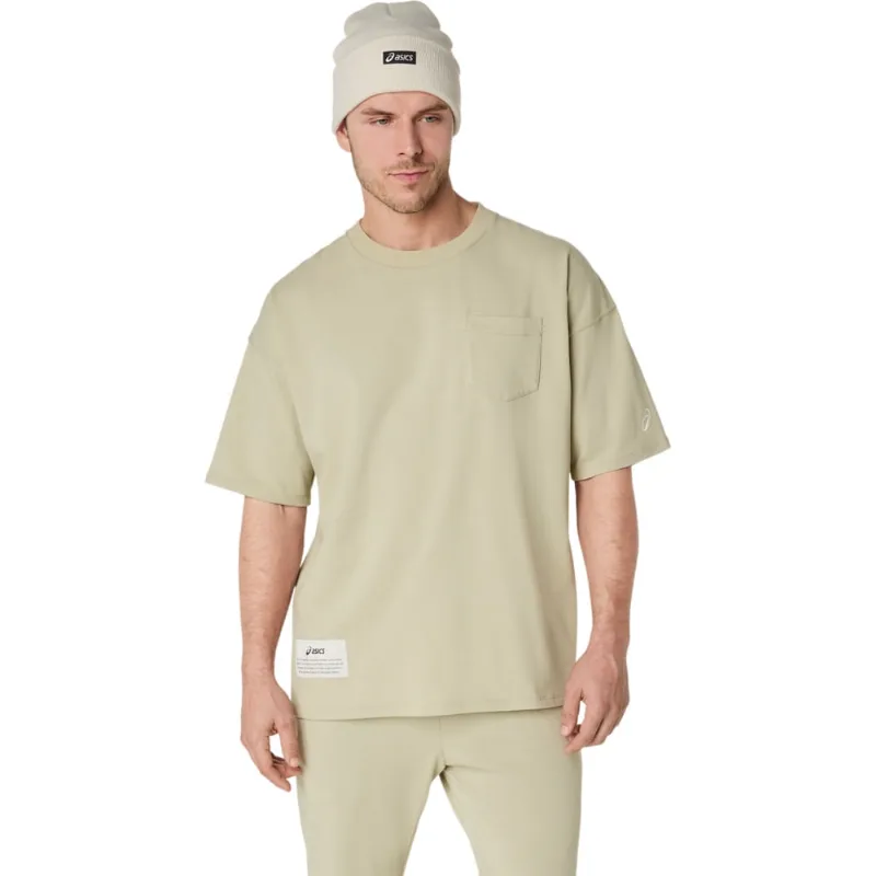 Camiseta ASICS Heavy Weight Relaxed Pocket - Masculino Verde GG