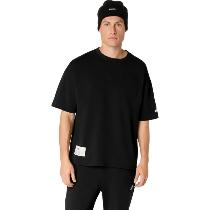 Camiseta ASICS Heavy Weight Relaxed Pocket - Masculino Preto GG