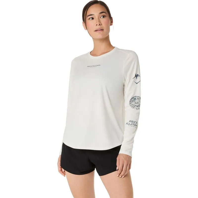 Camiseta ASICS Fujitrail Logo - Beige - talla: 2XL